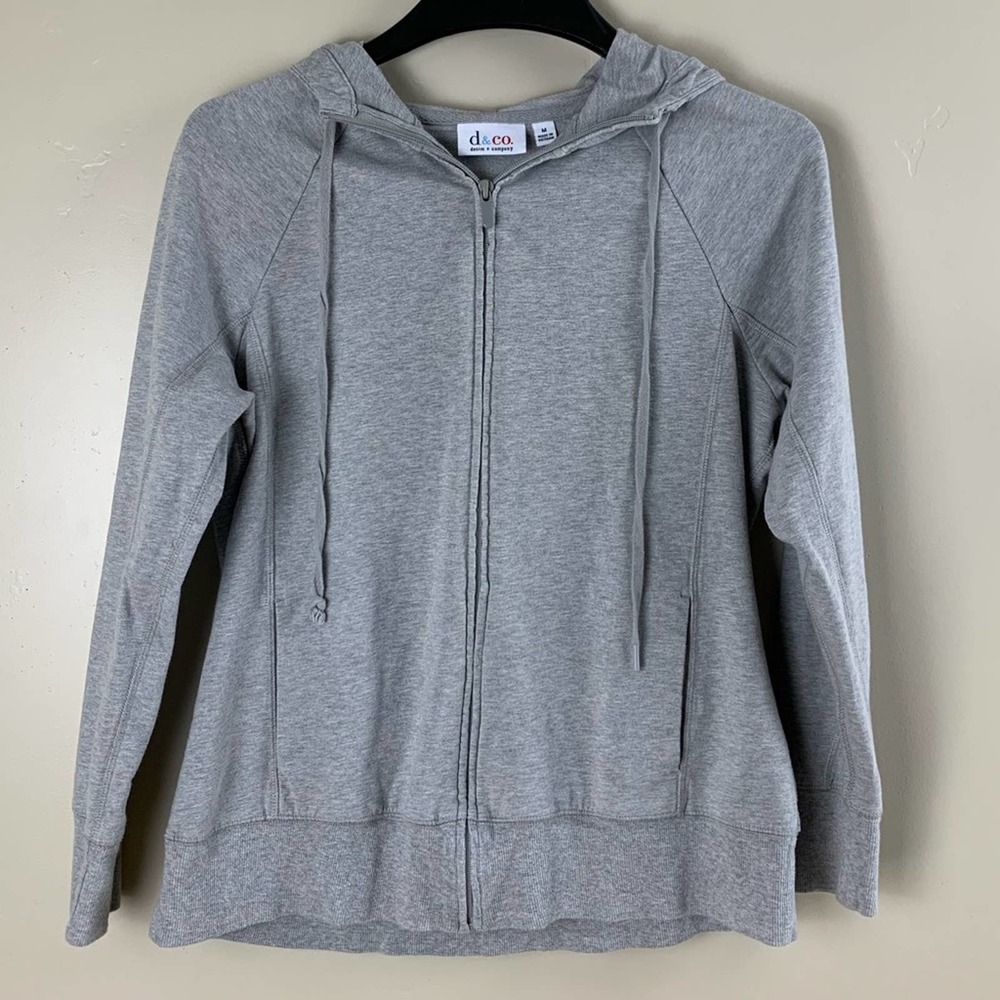Denim & Company Gray Hoodie  Size M
